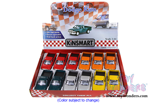 Kinsmart - Dodge Ram Pick-Up (1/44 scale diecast model car, Asstd.) 5018/6D