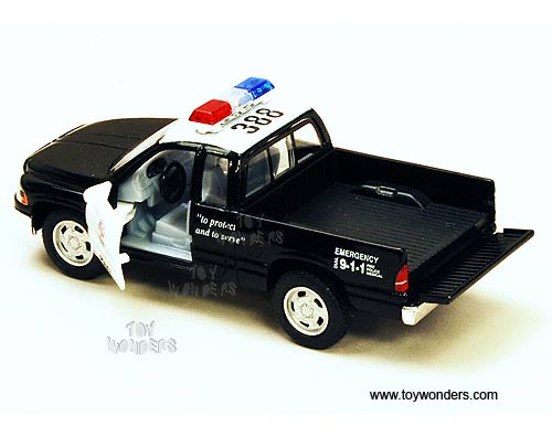 Kinsmart - Dodge Ram Police Pickup (1/44 scale diecast model car, Black/ White) 5018DP
