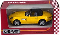 Show product details for Kinsmart - BMW Z8 Convertible Soft Top (1/36 scale diecast model car, Yellow) 5022/2WYL
