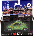 Showcasts Collectibles - I Love New York Volkswagen New Beetle Hard Top (1/32 scale diecast model car, Asstd.) 5028W-ILNY