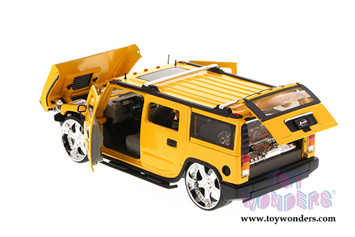 Jada Toys Dub City - Hummer H2 SUV (1/24 scale diecast model car, Asstd.) 50549FU/24