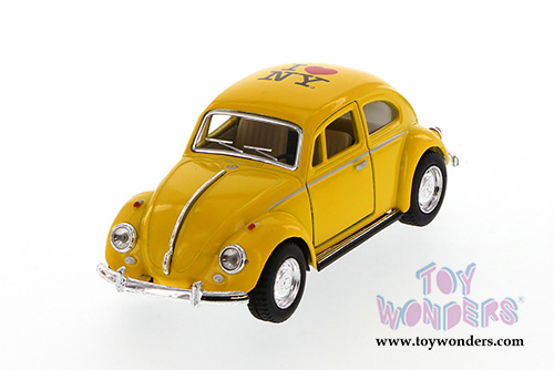 Showcasts Collectibles - I Love New York Volkswagen Classic Beetle Hard Top (1967, 1/32 scale diecast model car, Asstd.) 5057D-ILNY