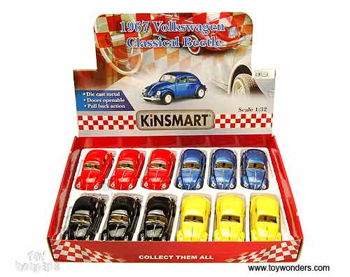 Kinsmart - Volkswagen Classic Beetle Hard Top (1967, 1/32 scale diecast model car, Asstd.) 5057D