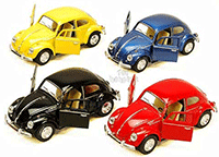 Show product details for Kinsmart - Volkswagen Classic Beetle Hard Top (1967, 1/32 scale diecast model car, Asstd.) 5057D