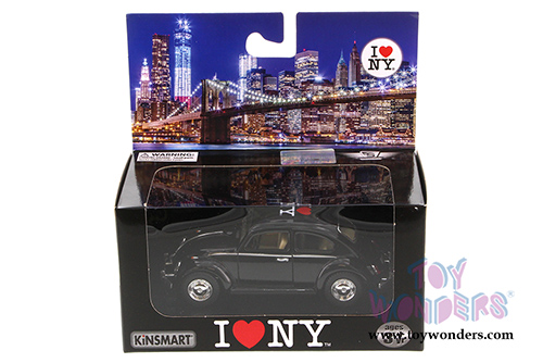 Showcasts Collectibles - I Love New York Volkswagen Classic Beetle Hard Top (1/32 scale diecast model car, Asstd.) 5057W-ILNY