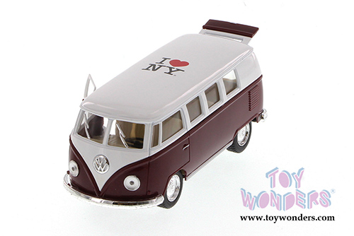 Showcasts Collectibles - I Love New York Volkswagen Classic Bus (1962, 1/32 scale diecast model car, Asstd.) 5060D-ILNY