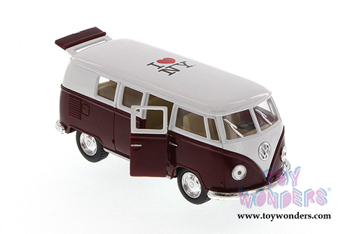 Showcasts Collectibles - I Love New York Volkswagen Classic Bus (1962, 1/32 scale diecast model car, Asstd.) 5060D-ILNY