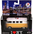 Showcasts Collectibles - I Love New York Volkswagen Classic Bus (1962, 1/32 scale diecast model car, Asstd.) 5060W-ILNY