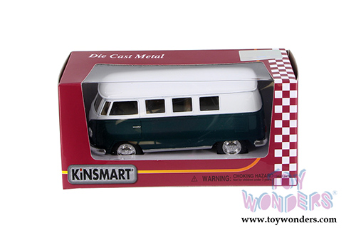 Kinsmart - Volkswagen Classic Bus (1962, 1/32 scale diecast model car, Green) 5060WGN