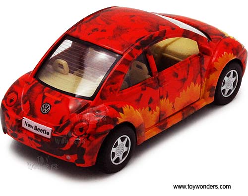 Kinsmart - Volkswagen New Beetle Hard Top w/ Decals (1/32 scale diecast model car, Asstd.) 5062D