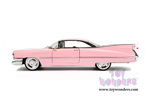 Jada Toys - Metals Die Cast | Bigtime Kustoms Cadillac® Coupe De Ville™ Hard Top (1959, 1/24 scale diecast model car, Pink) 50667DP1