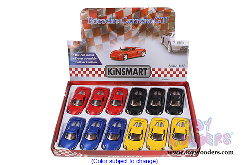 Kinsmart - Porsche Carrera GT Hard Top (1/36 scale diecast model car, Asstd.) 5081D