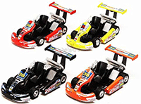 Kinsmart - Turbo Go Kart #38 (5", Asstd.) 5102D