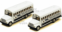 Kinsmart - County Sheriff Bus (5", White) 5107DP