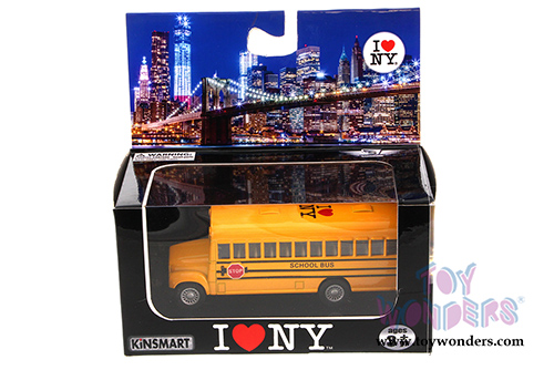 Showcasts Collectibles - I Love New York School Bus (5", Yellow) 5107W-ILNY