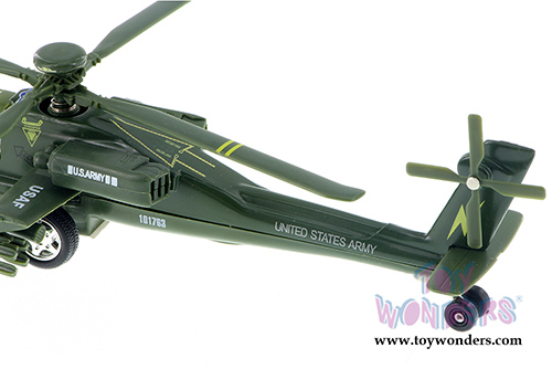 X-Force Commander United States Army AH-64 Apache Helicopter (8" diecast model, Asstd.) 51265