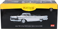 Show product details for Sun Star Platinum - Mercury Park Lane Open Convertible (1959, 1/18 scale diecast model car, Marble White) 5154