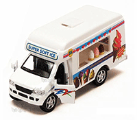 Kinsmart - Ice Cream Truck (5", White) 5253D