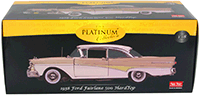 Sun Star Platinum - Ford Fairlane 500 Hard Top (1958, 1/18 scale diecast model car, Colonial White/Desert Beige) 5273