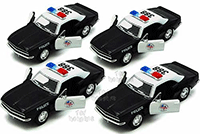 Kinsmart - Chevrolet Camaro Z28 Police (1967, 1/37 scale diecast model car, Black/ White) 5341DP