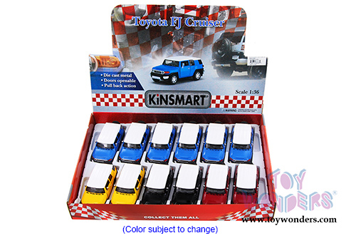 Kinsmart - Toyota FJ Cruiser SUV (1/36 scale diecast model car, Asstd.) 5343/6D