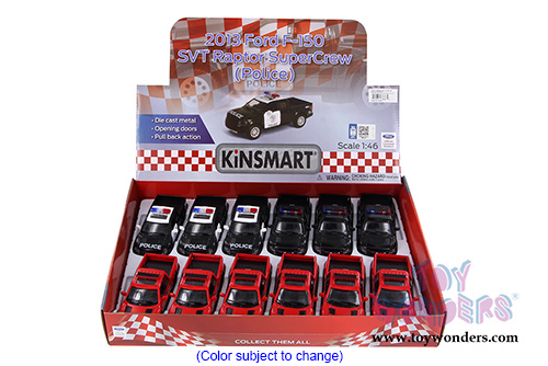 Kinsmart - Ford F-150 SVT Raptor SuperCrew Pickup w/ Sunroof - Police/Fire Rescue (2013, 1/46 scale diecast model car, Asstd.) 5365DPR