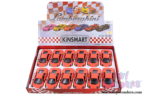Kinsmart - Lamborghini Murciélago LP640 Hard Top (1:36 scale diecast model car, Matte Orange) 5370DOR