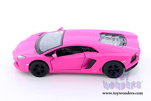 Kinsmart - Lamborghini Aventador LP700-4 Hard Top (1:38 scale diecast model car, Matte Pink) 5370DPK