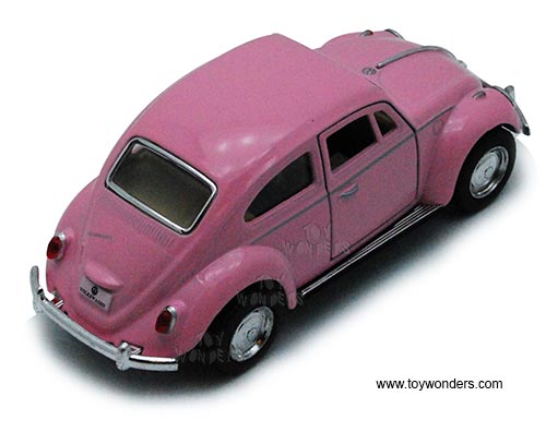 Kinsmart - Volkswagen Classical Beetle Hard Top (1967, 1/32 scale diecast model car, Pink) 5375PK