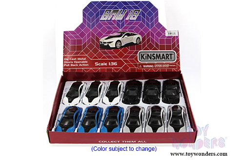 Kinsmart - BMW i8 Hard Top (1/36 scale diecast model car, Asstd.) 5379D