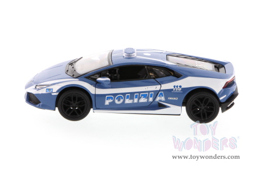 Kinsmart - Lamborghini Huracan Police Hard Top (1/36 scale diecast model car, Asstd.) 5382DP