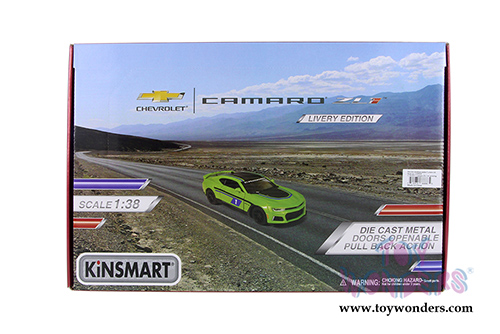 Kinsmart - Chevrolet Camaro ZL1 #1 with Decals Hard Top (2017, 1/38 scale diecast model car, Asstd.) 5399DF