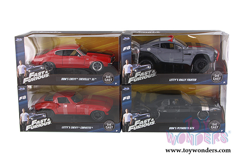 Jada Toys Fast & Furious - Assortment Pack W18 (1/24 scale diecast model car, Asstd.) 54030W18