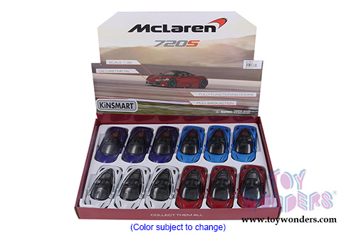 Kinsmart - McLaren 720S Hard Top (1/36 scale diecast model car, Asstd.) 5403D