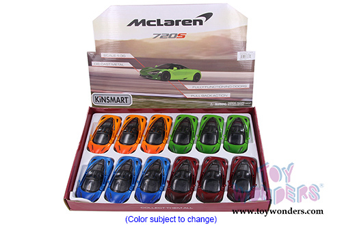 Kinsmart - McLaren MSO 720S Hard Top (1/36 scale diecast model car, Asstd.) 5403DG