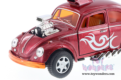 Kinsmart - Volkswagen Beetle Custom Dragracer Hard Top (1/32 scale diecast model car, Asstd.) 5405D