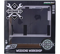 Show product details for Greenlight Diorama - Mechanic's Corner | Weekend Workshop Create Your Own (1/64 scale diecast/plastic model, White) 57015