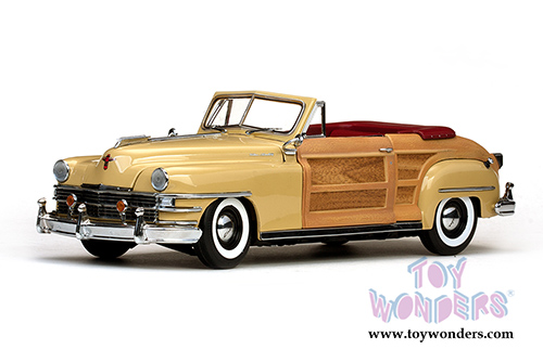 Sun Star Classic - Chrysler Town & Country Convertible (1948, 1/18 scale diecast model car, Yellow Lustre) 6140