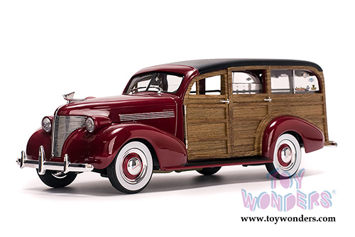 Sun Star USA - Chevrolet® Woody Surf Wagon (1939, 1/18 scale diecast model car, Permanent Red) 6176