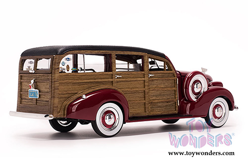 Sun Star USA - Chevrolet® Woody Surf Wagon (1939, 1/18 scale diecast model car, Permanent Red) 6176