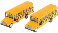 Show product details for Kinsmart - School Bus (6.5", Yellow) 6501D