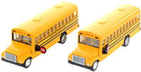 Show product details for Kinsmart - New York School Bus (6.5" Diecast model car, Yellow) 6501DNY