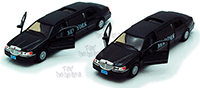 Kinsmart - New York Lincoln Town Car Stretch Limousine (1999, 1/38 scale diecast model car, Black) 7001KNY