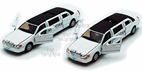 Kinsmart - New York Lincoln Town Car Stretch Limousine (1999, 1/38 scale diecast model car, White) 7001WNY
