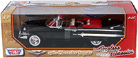 Motormax Timeless Classics - Chevy Impala Convertible (1960, 1/18 scale diecast model car, Black) 73110TC/BK