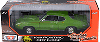 Motormax Timeless Classics - Pontiac GTO Judge Hard Top (1969, 1/18 scale diecast model car, Green) 73133TC/GN