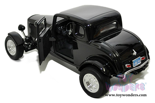 Motormax Timeless Classics - Ford Five-Window Coupe (1932, 1/18 scale diecast model car, Black) 73171TC/BK