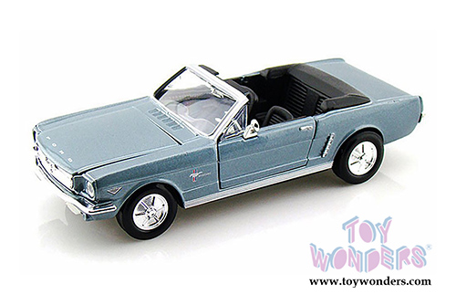 Showcasts Collectibles - Ford Mustang Convertible (1964 1/2, 1/24 scale diecast model car, Blue) 73212