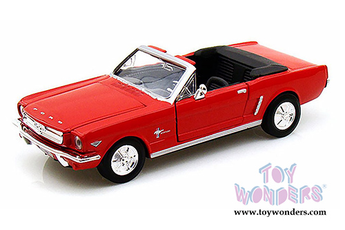 Showcasts Collectibles - Ford Mustang Convertible (1964 1/2, 1/24 scale diecast model car, Red) 73212