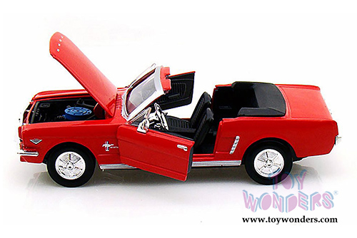 Showcasts Collectibles - Ford Mustang Convertible (1964 1/2, 1/24 scale diecast model car, Red) 73212